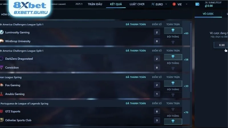 Cá cược LOL được hiểu là kiểu chơi thể thao Esports đang hot