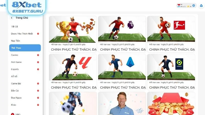 Cập nhật kho khuyễn mãi 8XBET siêu hấp dẫn không thể bỏ lỡ