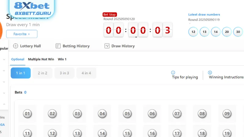 Hướng dẫn các bước để chơi xổ số 8xbet đơn giản