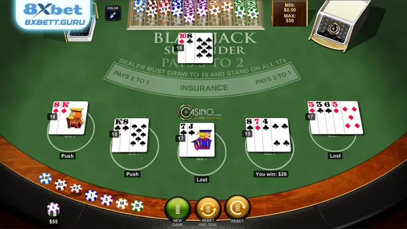 Những điều không nên làm khi chơi Blackjack trên 8XBET